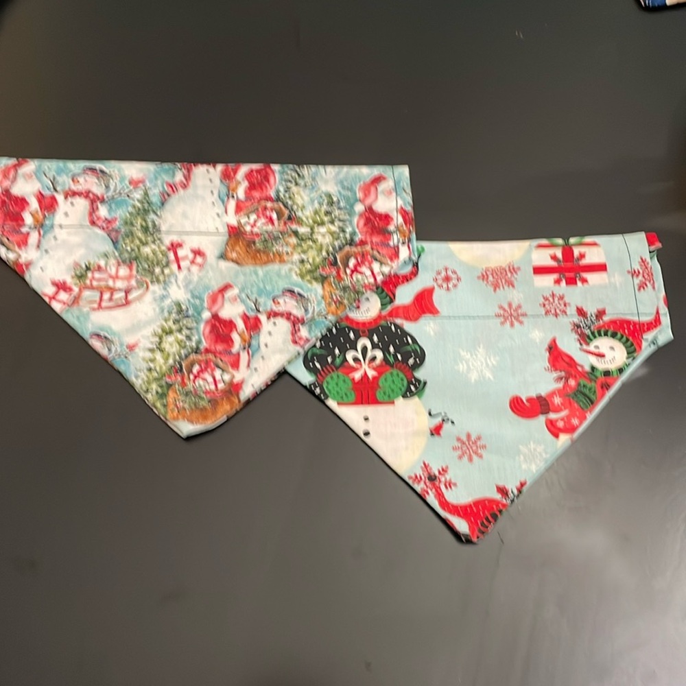 Christmas Dog Bandanna XS Handmade